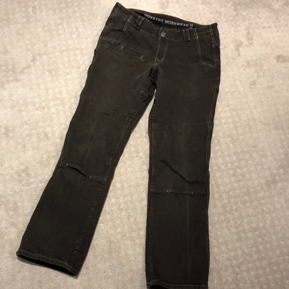 Women's Brown Denim Work Pants by Dovetail